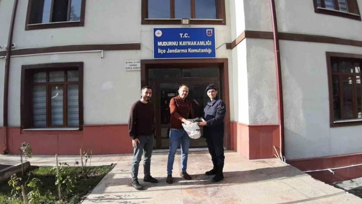 Kaybettiği Çantası Karlar Eriyince Bulundu