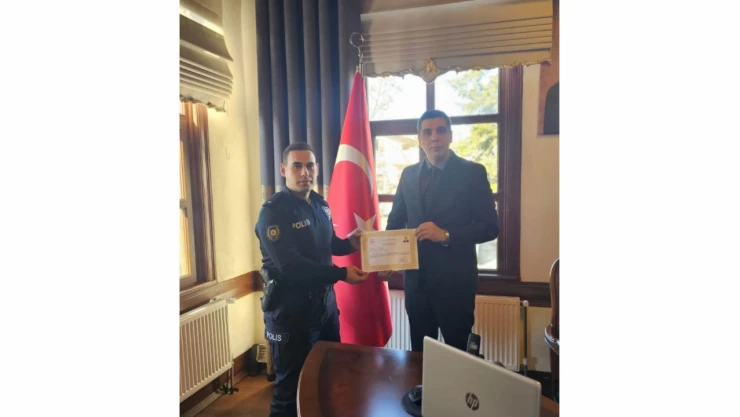 Kaymakam Yasin Cevizci'den Emniyet Amirliği'ne Teşekkür