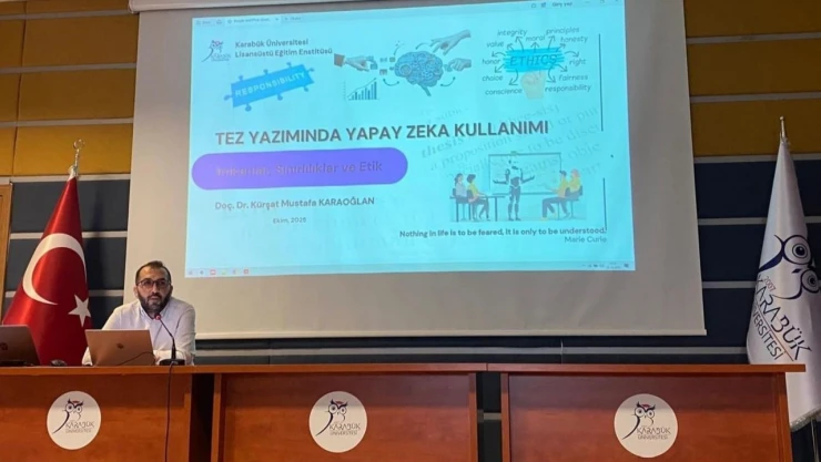 KBÜ'de 'Tez Yazımında Yapay Zekâ Kullanımı' Semineri Düzenlendi