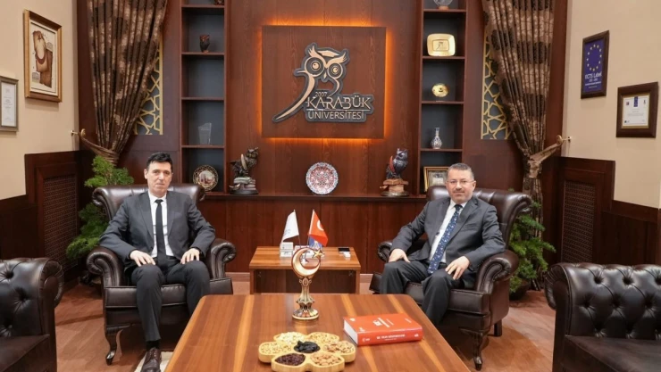 KBÜ Rektörü Kırışık TÜİK Bölge Müdürü Güder İle Bir Araya Geldi