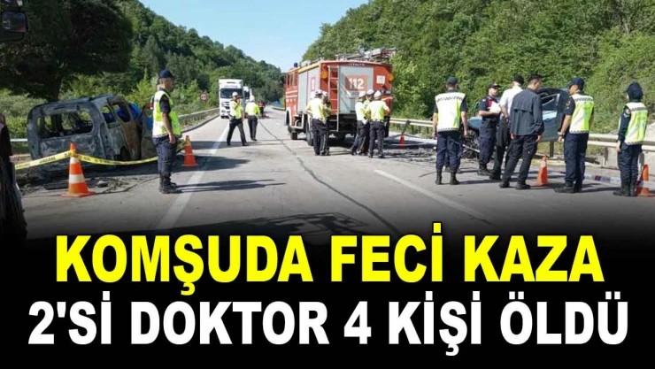 Komşuda Feci Kaza: 2'si Doktor 4 Kişi Öldü