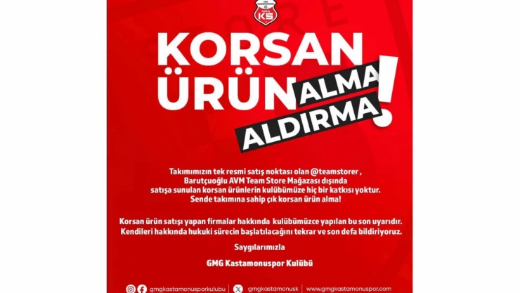 KSK'dan Korsan Ürün Uyarısı