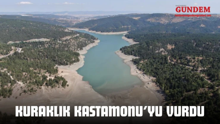 Kuraklık Kastamonu'yu Vurdu: Barajda Sular Çekildi
