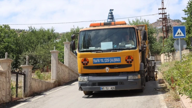 Küre'de Yol Çizgi Çalışmaları Tamamlandı