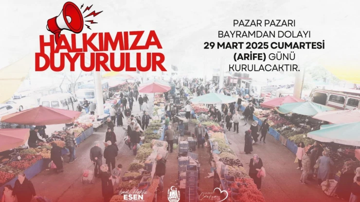 Kurulacak Pazarın Tarihi Değişti