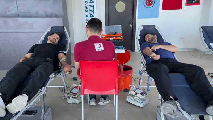 Madencilerden Kan Bağışı Kampanyasına İlgi