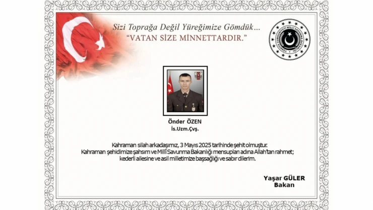 Mayına Basarak Yaralanan Asker Şehit Oldu