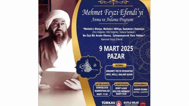 Mehmet Feyzi Efendi Anılacak
