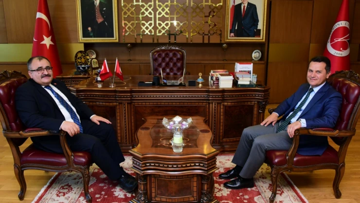 Mehmet Keskin'den Rektöre Veda Ziyareti