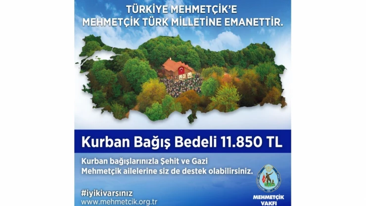 Mehmetçik Vakfı, Vekâleten Kurban Bağışlarını Kabul Ediyor