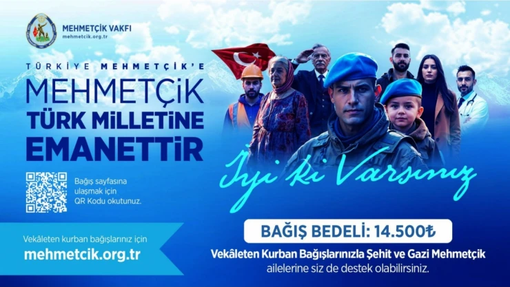 Mehmetçik Vakfı, Vekâleten Kurban Bağışlarını Kabul Ediyor