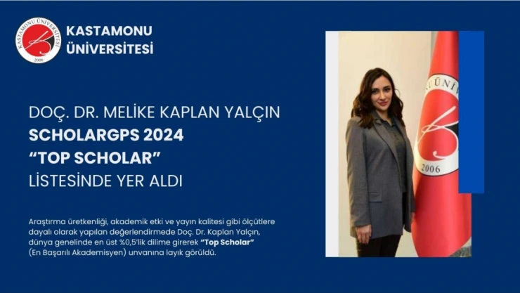 Melike Kaplan Yalçın, 'Top Scholar' Listesinde Yer Aldı
