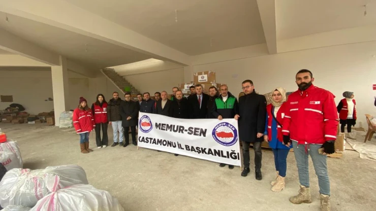 Memur-Sen yardımlarını gönderdi