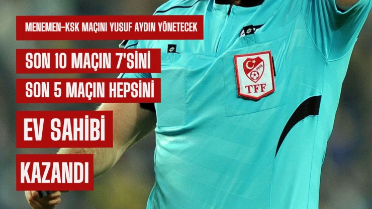 Menemen maçında düdük Aydın'da, bir garip istatistik!