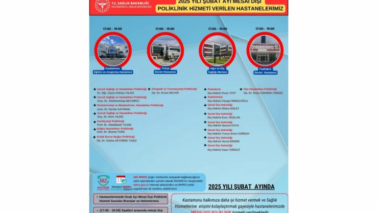 Mesai Dışı Poliklinik Hizmeti Devam Ediyor