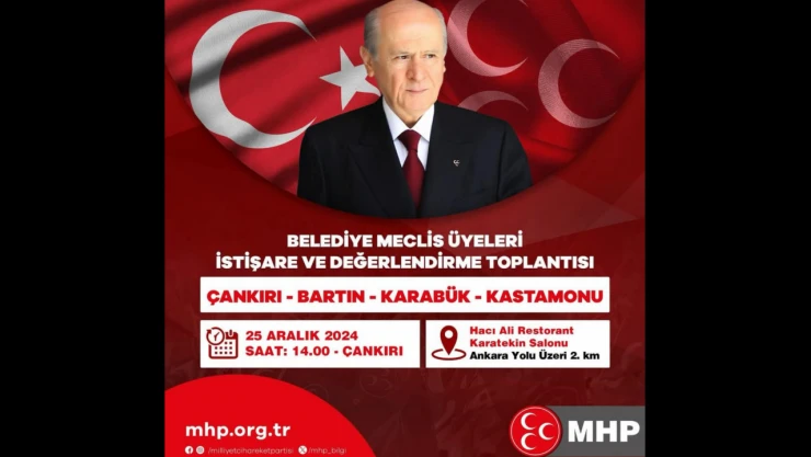 MHP Belediye Meclis Üyeleri Çankırı'da Buluşacak