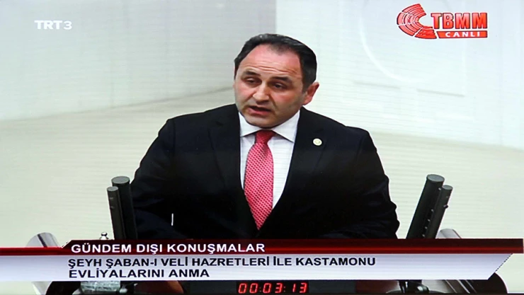 Milletvekili Demir, mecliste Şeyh Şa'ban-ı Veli'yi anlattı