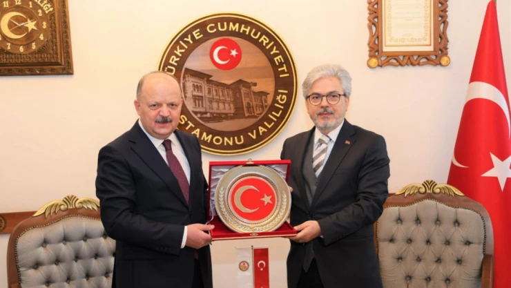 Milli Eğitim Bakan Yardımcısı  Ömer Faruk Yelkenci'den Vali Meftun Dallı'ya Ziyaret