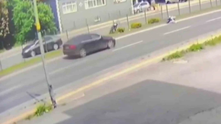 Motosiklet Havada Takla Attı!