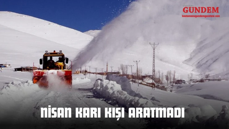Nisan Karı Kışı Aratmadı: Köy Yolları Kapandı!