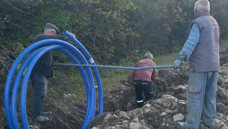 O İlçede İçme Suyu Hattı Yenileniyor