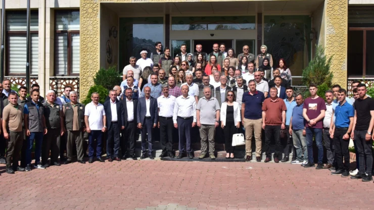 Orman'da bayramlaşma töreni düzenlendi