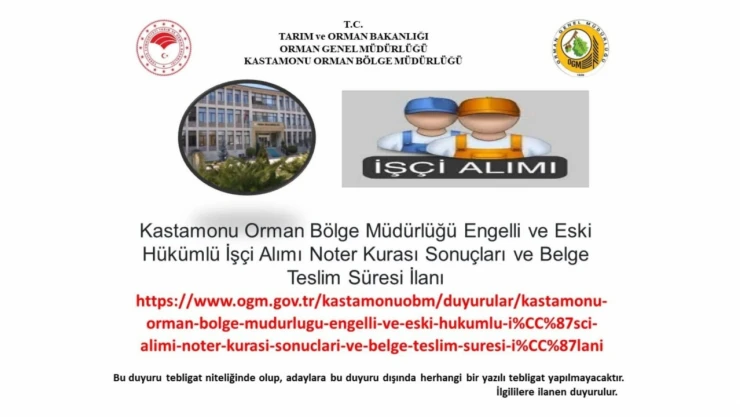 Orman Kura Sonuçlarını Yayınladı