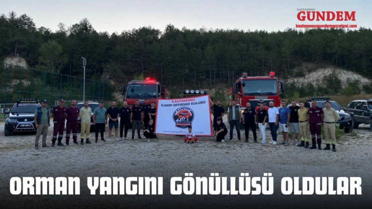 Orman Yangını Gönüllüsü Oldular