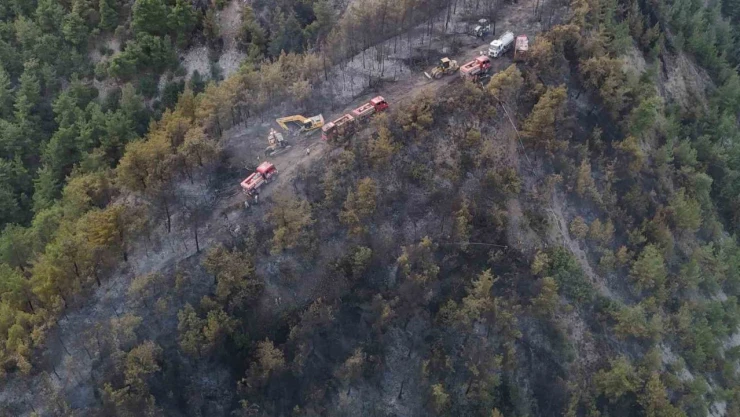 Zarar Gören Alanlar Dronla Görüntülendi