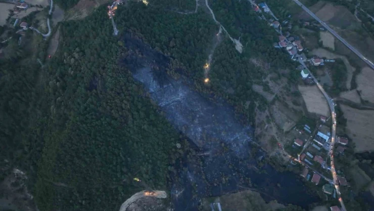 Orman Yangınındaki Acı Tablo Havadan Görüntülendi