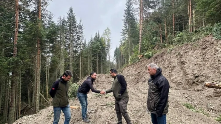 Orman Yolları Yapım Çalışmaları Devam Ediyor