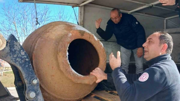 Ortaköy'de Roma Dönemine Ait Küp Bulundu