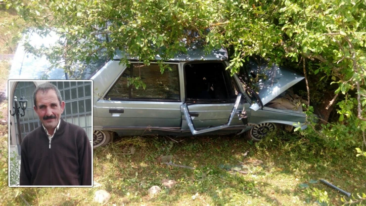 Otomobil, ağaca çarptı: 1 ÖLÜ