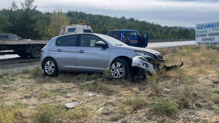 Otomobil şarampole devrildi: 1'i bebek, 5 yaralı