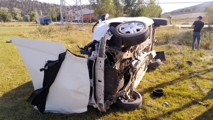 Otomobil Takla Attı: 1 Yaralı