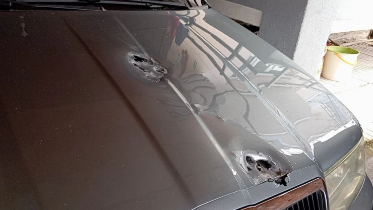 Çorum'da Park Halindeki Aracı Kurşunladılar