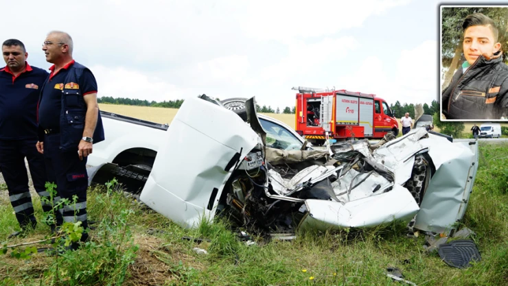 Pikap ile otomobil çarpıştı: 1 ÖLÜ, 1 YARALI