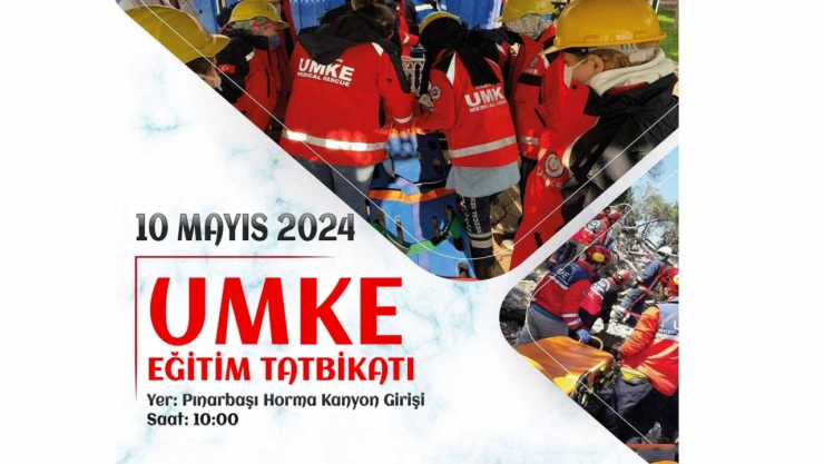 Pınarbaşı'nda UMKE Eğitim Tatbikatı Düzenlenecek