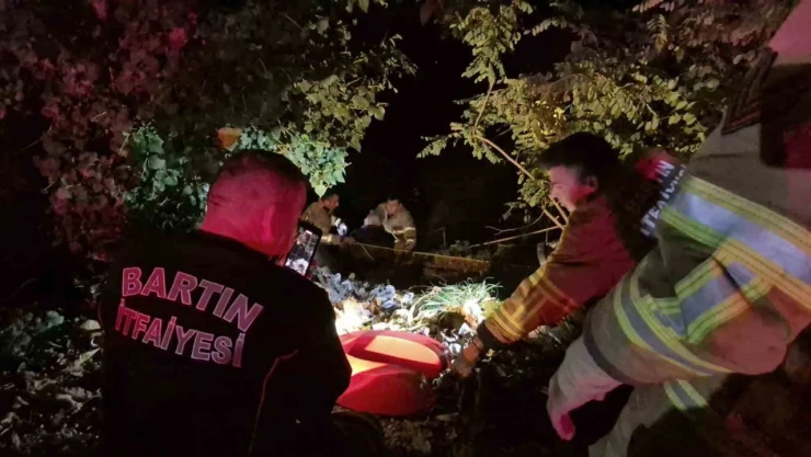 Irmak Yatağına Düşen Şahıs Kurtarıldı