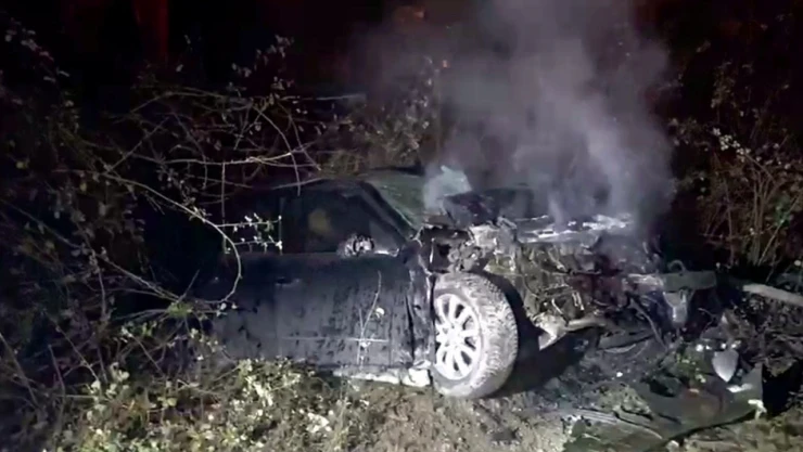 Polisten Kaçan Sürücü Jandarmayı Görünce Kaza Yaptı