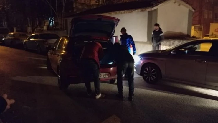 Polisten Kaçtılar, Kaza Yapınca Yakalandılar