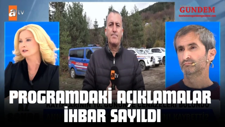Programdaki Açıklamalar İhbar Sayıldı