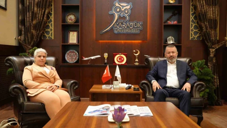 Rektör Kırışık Karabük Ticaret İl Müdürüyle Bir Araya Geldi