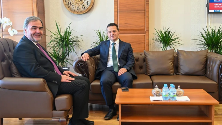 Rektör Topal'dan, Rektör Karataş'a Ziyaret