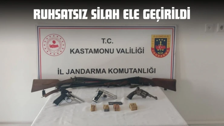 Ruhsatsız Silah Ele Geçirildi