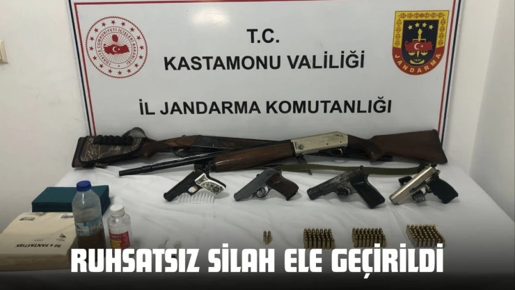 Ruhsatsız Silah Ele Geçirildi