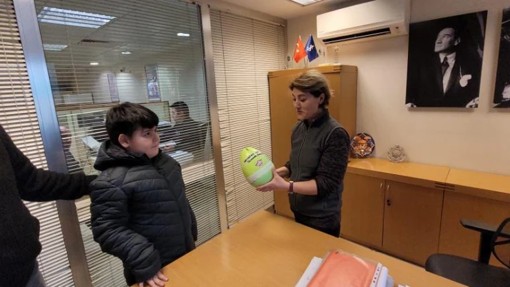 Sabunlardan kazandığı 730 TL'yi bağışladı