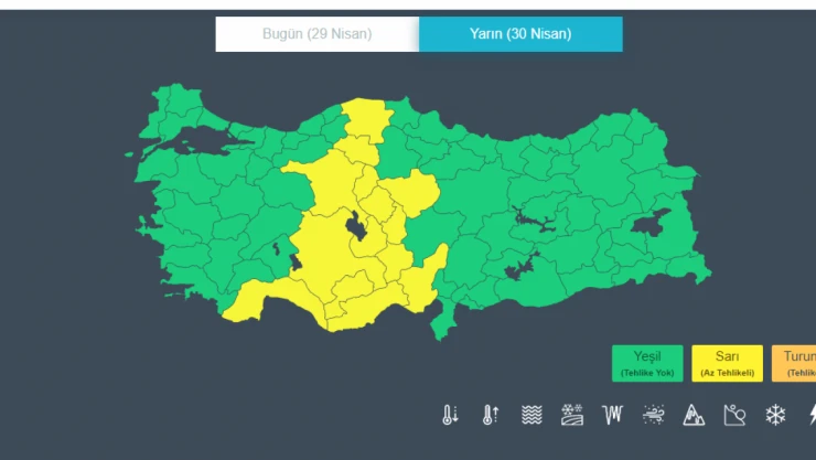 Sağanak Uyarısı Yapıldı