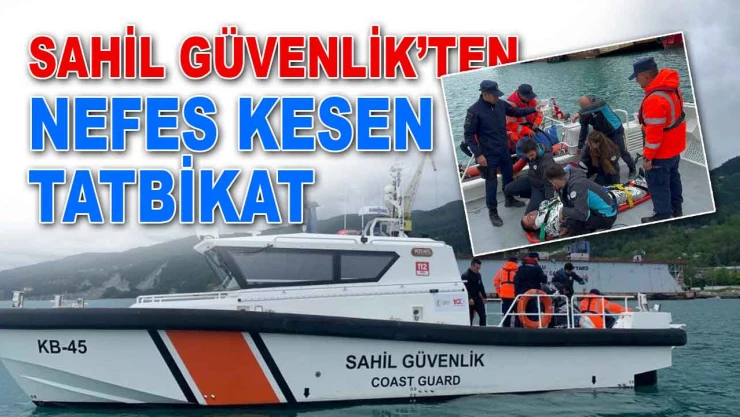 Sahil Güvenlik'ten Nefes Kesen Tatbikat