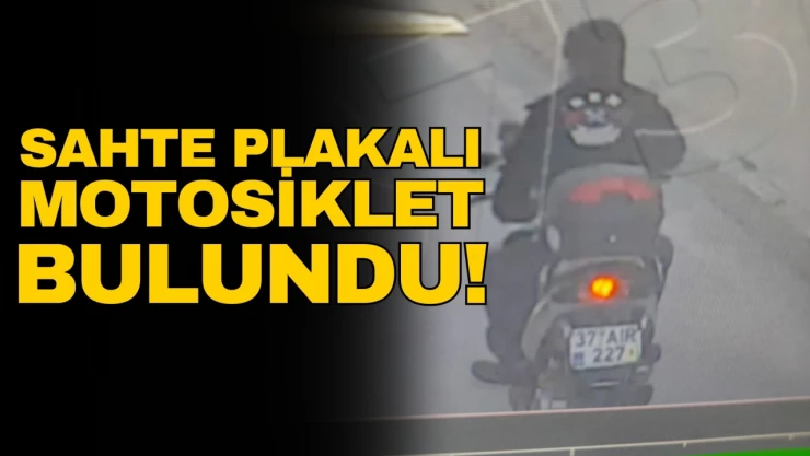 Sahte Plakalı Motosiklet Bulundu!